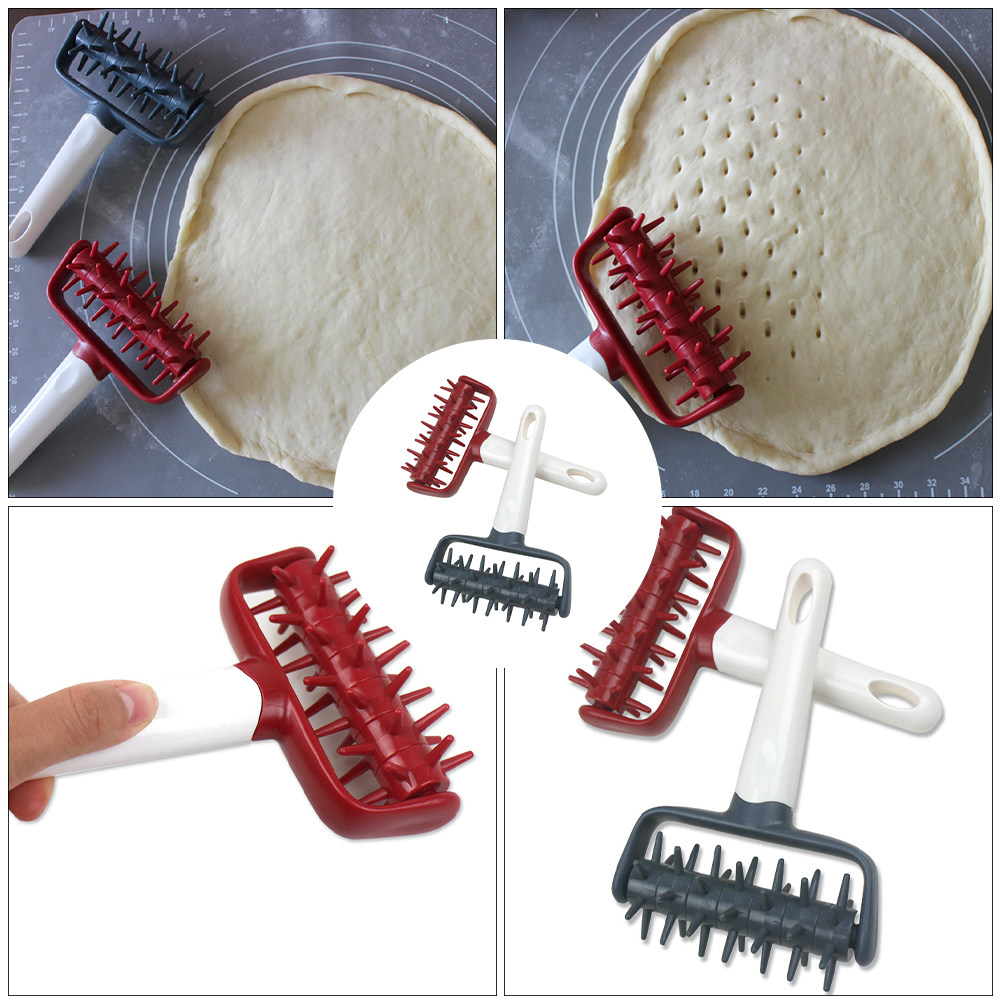 Pizza Stone Baking - 2-teiliges Set mit leichten, professionellen Pizza-Lochstanzen