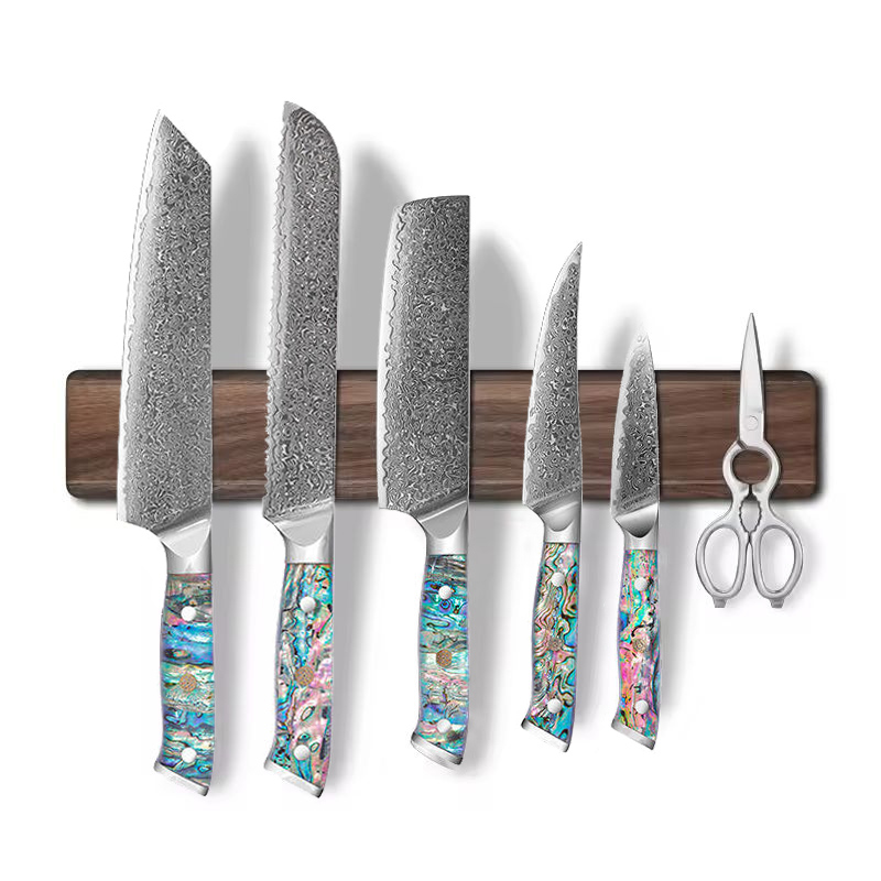 Magnetic Knife Strip - Walnussholz Magnetischer Messerhalter 40-46CM – Robuste