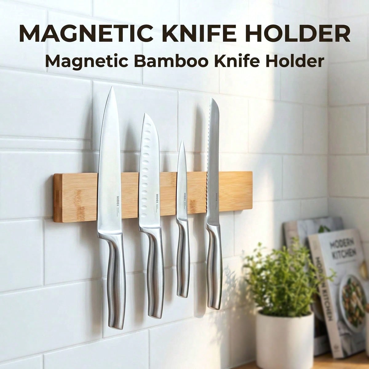 Magnetic Knife Strip - Magnetischer Messerhalter mit besonders starkem, verstecktem