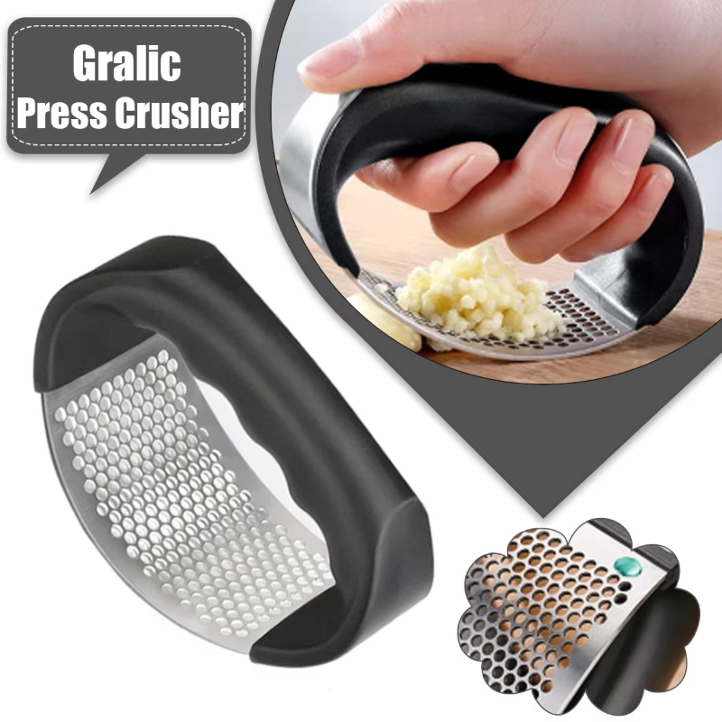 Kitchen Gadgets Oxo - 1/6 Stück Edelstahl Knoblauchpresse, manueller Knoblauchzerkleinerer,