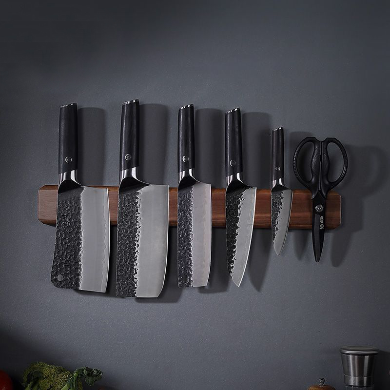 Magnetic Knife Strip - Marke Dicke Akazienholz Magnetische Messer Halter