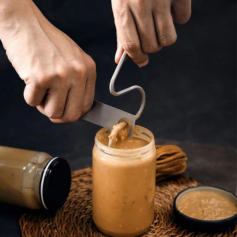 Kitchen Gadgets Mixer - Edelstahl-Erdnussbutter-Rührstab, Kein Verschwenden, Einfache Reinigung, Manuelles