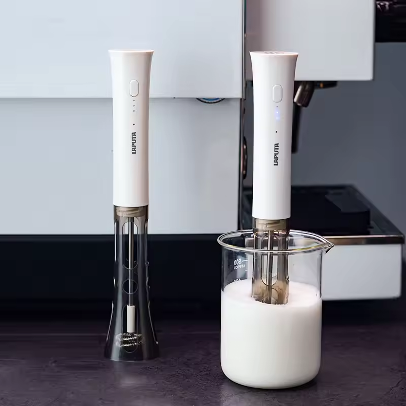 Kitchen Gadgets Mixer - Elektrischer Milchaufschäumer, handgeführt, USB-wiederaufladbar, Kaffeeschaum-Maker, Latte-Cappuccino-Mixer,
