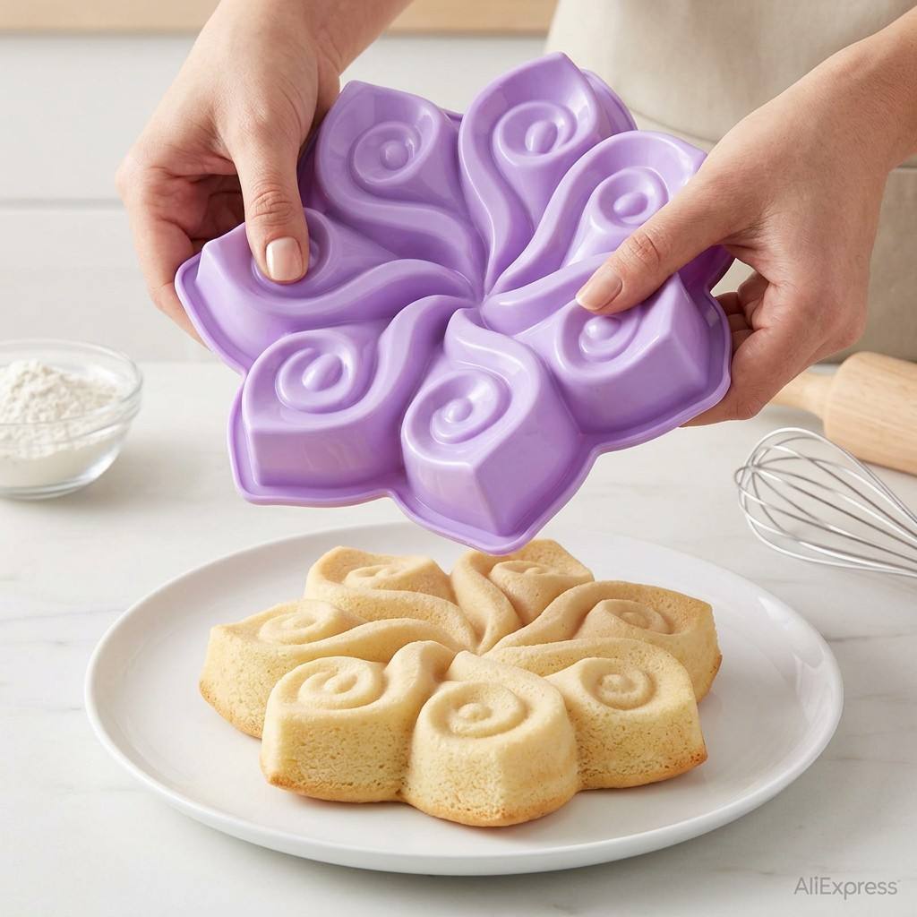 Große Blumen-Silikon-Kuchenfor – Kitchen Gadgets Oxo Bewertung und Preis