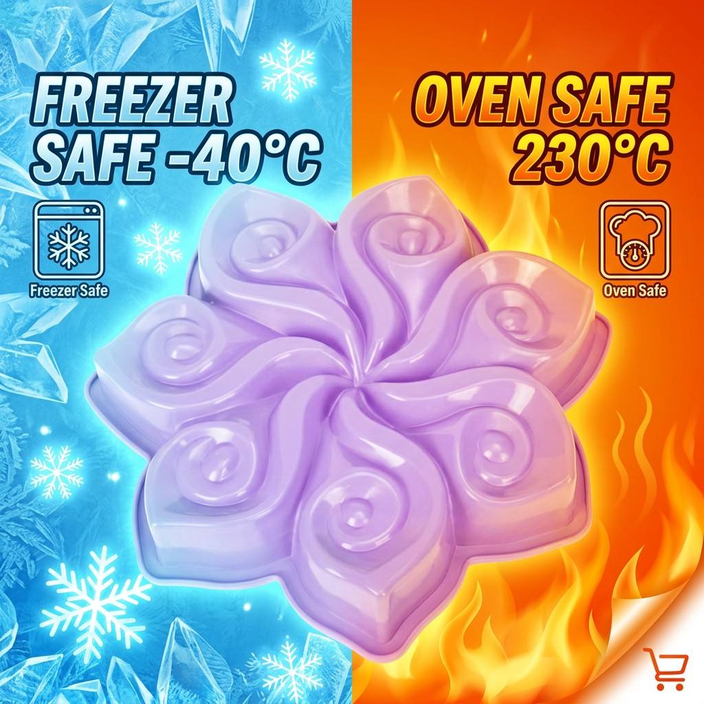 Große Blumen-Silikon-Kuchenfor – Kitchen Gadgets Oxo Bewertung und Preis