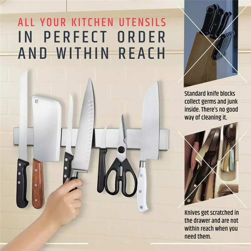 Edelstahl Messer Ständer Strei – Magnetic Knife Strip Bewertung und Preis