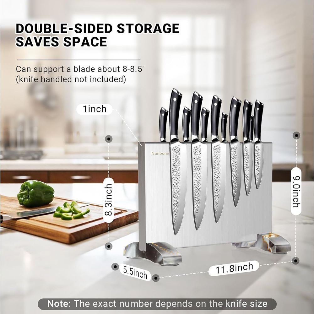 Magnetischer Blockständer ohne – Magnetic Knife Strip Bewertung und Preis