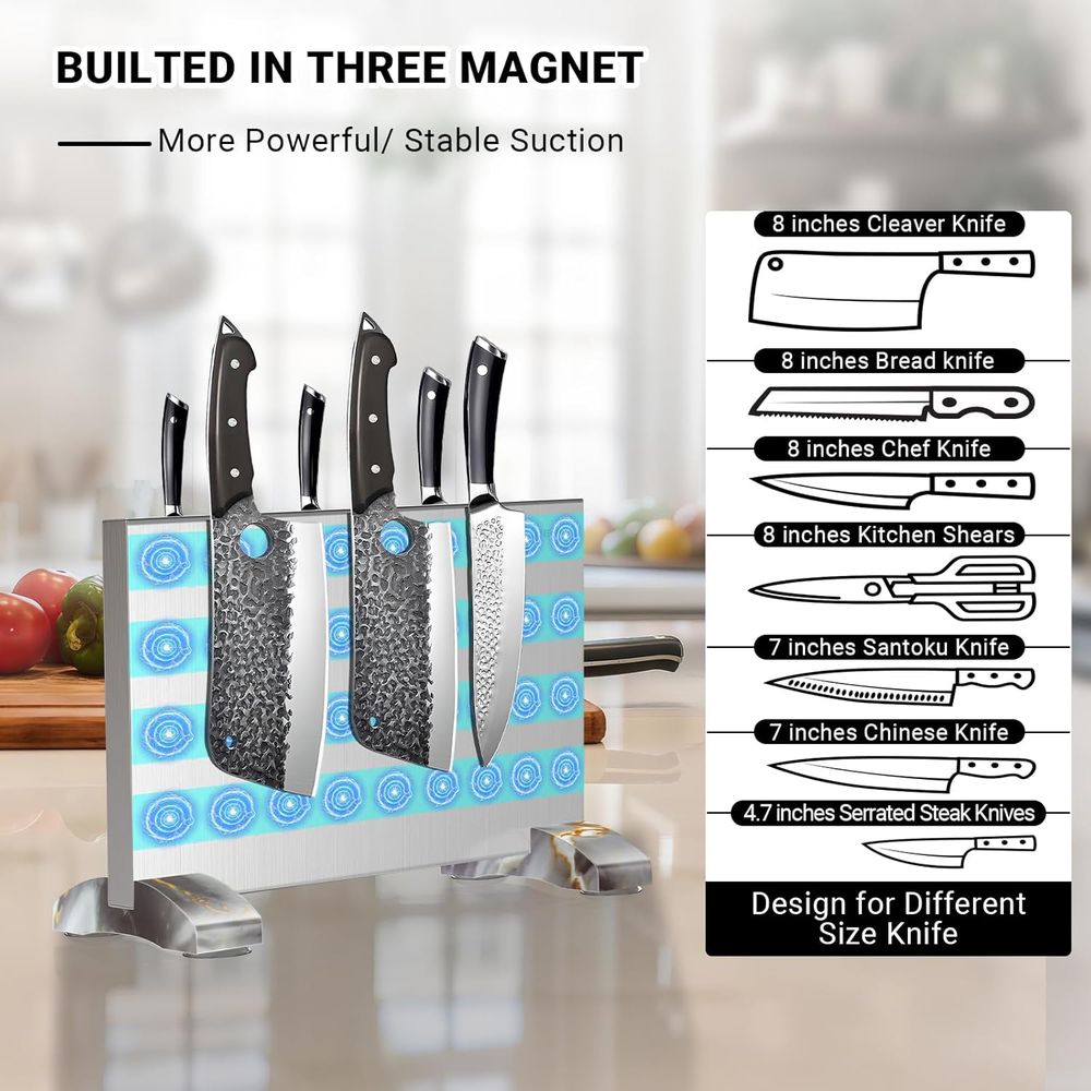 Magnetischer Blockständer ohne – Magnetic Knife Strip Bewertung und Preis